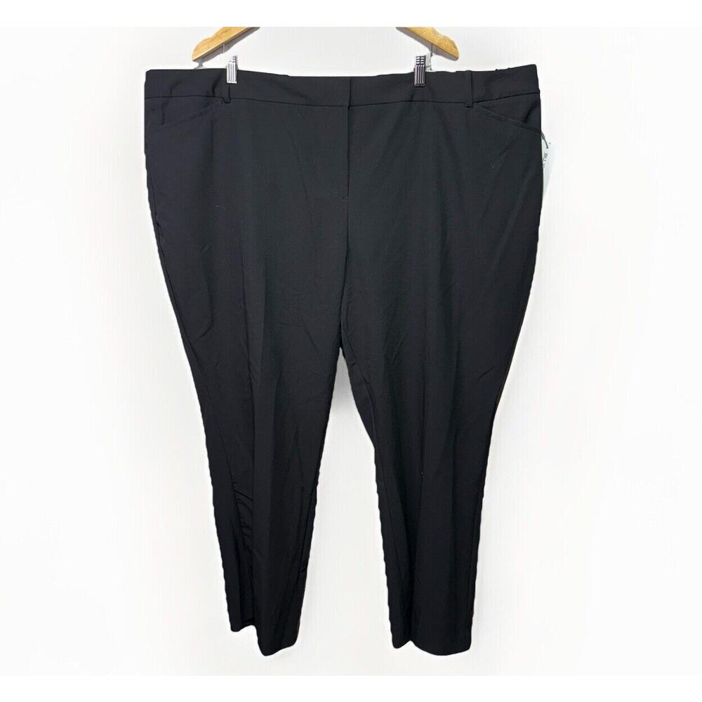Liz Claiborne Trousers Women’s Size 28W Short Black Audra Stretch Straight Leg